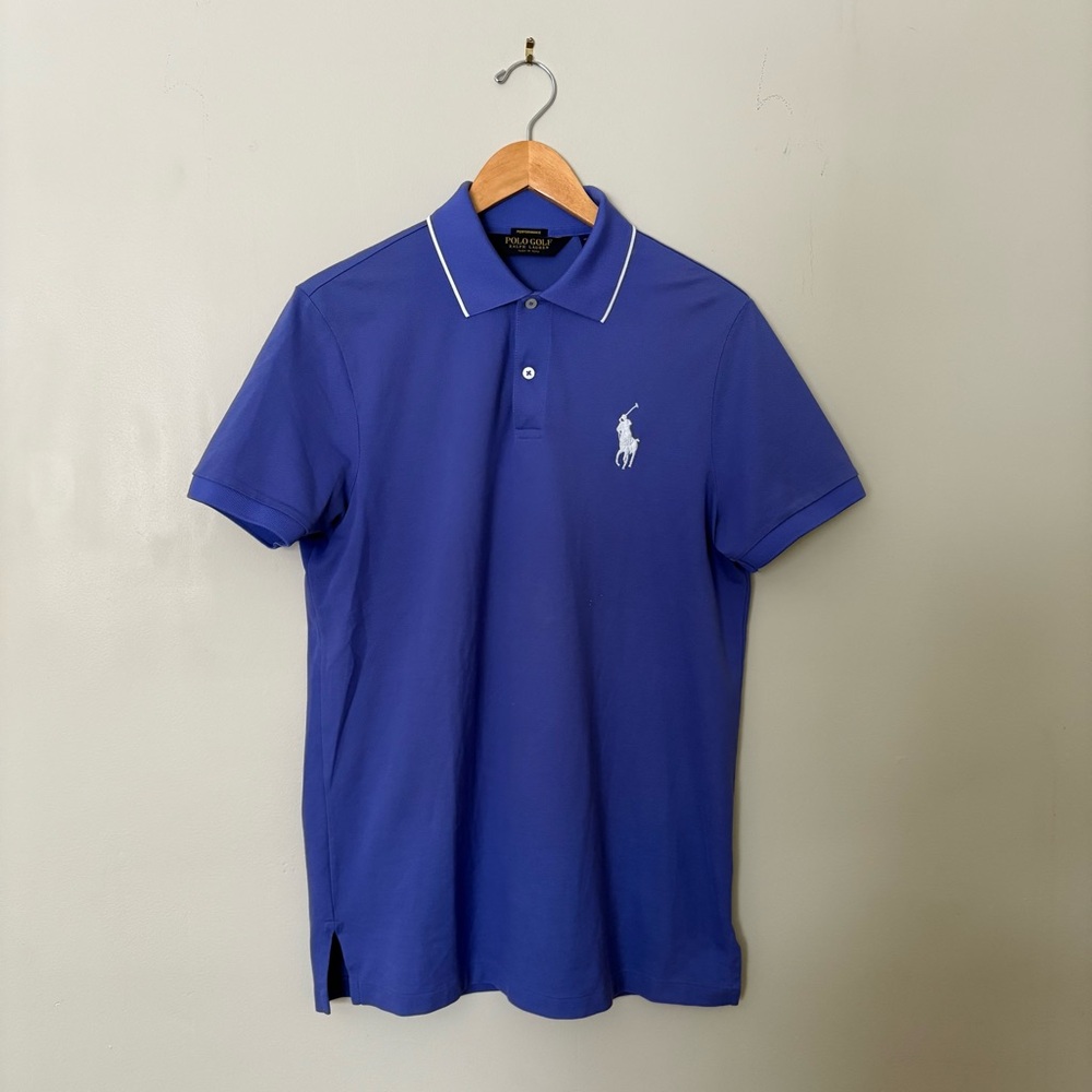 Ralph Lauren Golf Men's Purple Performance Polo Shirt Pima Cotton Size M EUC!